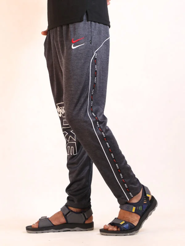 Men's Pants with Embroidered DesignsAH01 Men's Trouser Air ke Charcoal