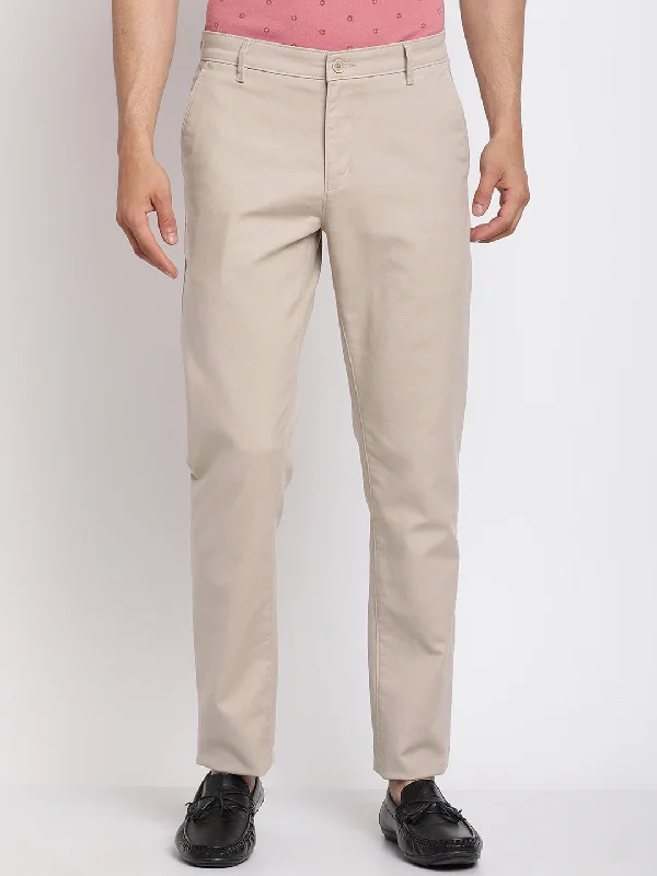 Men's Chino Shorts for Warm WeatherMen's Formal Flat front Beige  Trousers