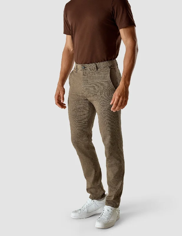 Men's Pants with Wrinkle-Resistant FabricClassic Pants Regular Tan