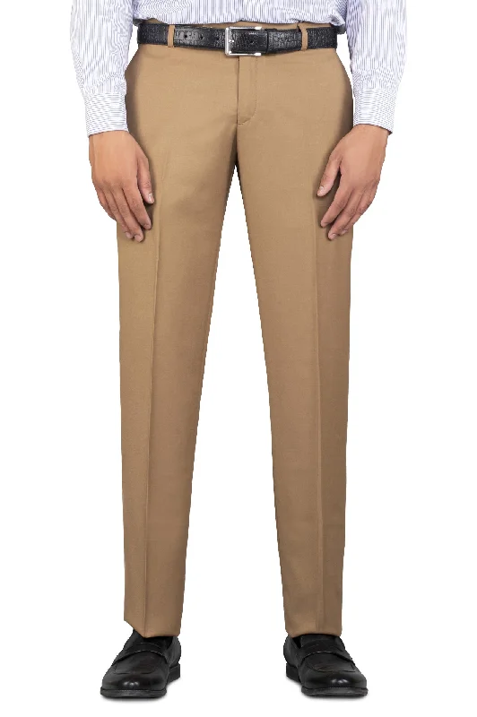 Casual Men's ChinosMustard Wash & Wear Smart Fit Trouser