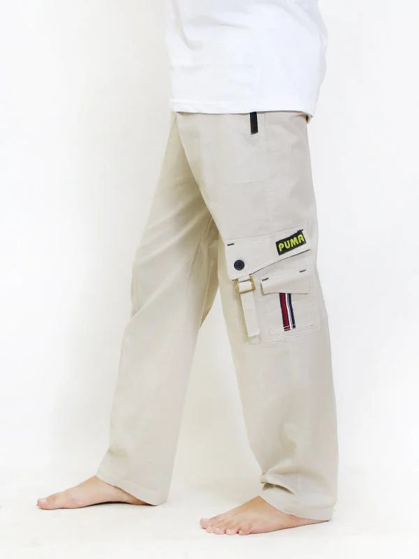 Men's Pants with Shallow PocketsHG Trouser for Men Light Fawn