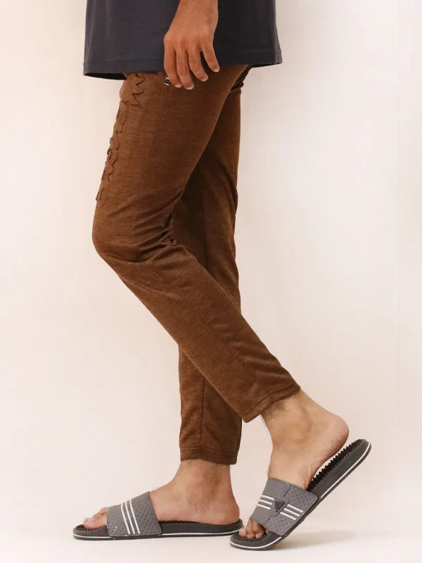 Men's Patterned Pants with StripesMT51 HG Men's Jersey Trouser Brown