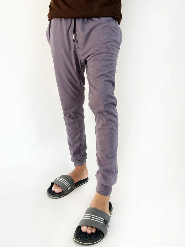 Men's Pants with Cargo PocketsPurple Plain Jersey Trouser For Men SN MT100