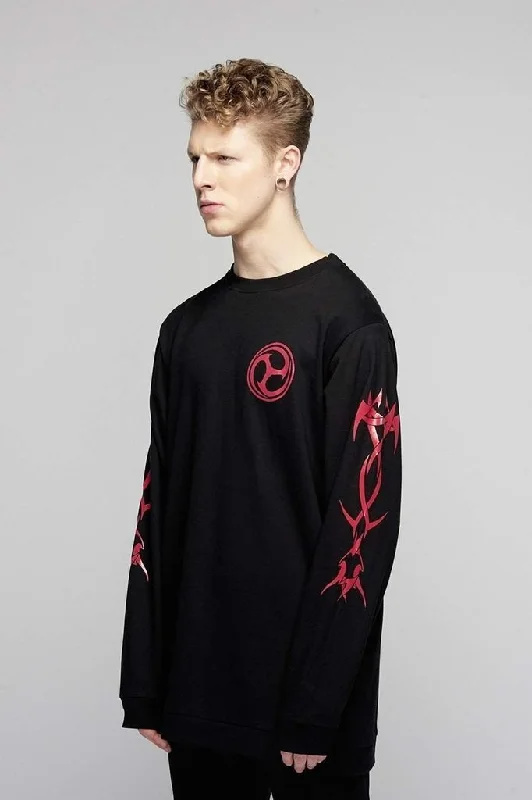 Men's Sweaters with Fold-Over CuffsBio Pocket Sweater in Red - Unisex