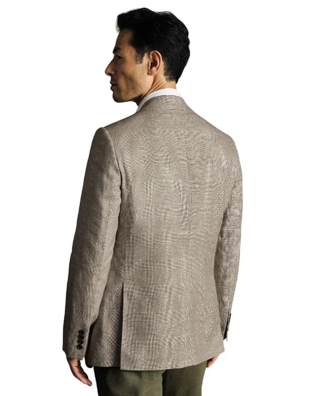 Men's Coats with Inner PocketsCharles Tyrwhitt Men's Linen Cotton Slim Fit Jacket