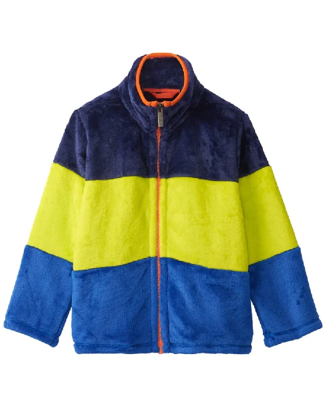 Men's Coats with Belted WaistsHatley Colorblocked Fuzzy Fleece Zip-Up