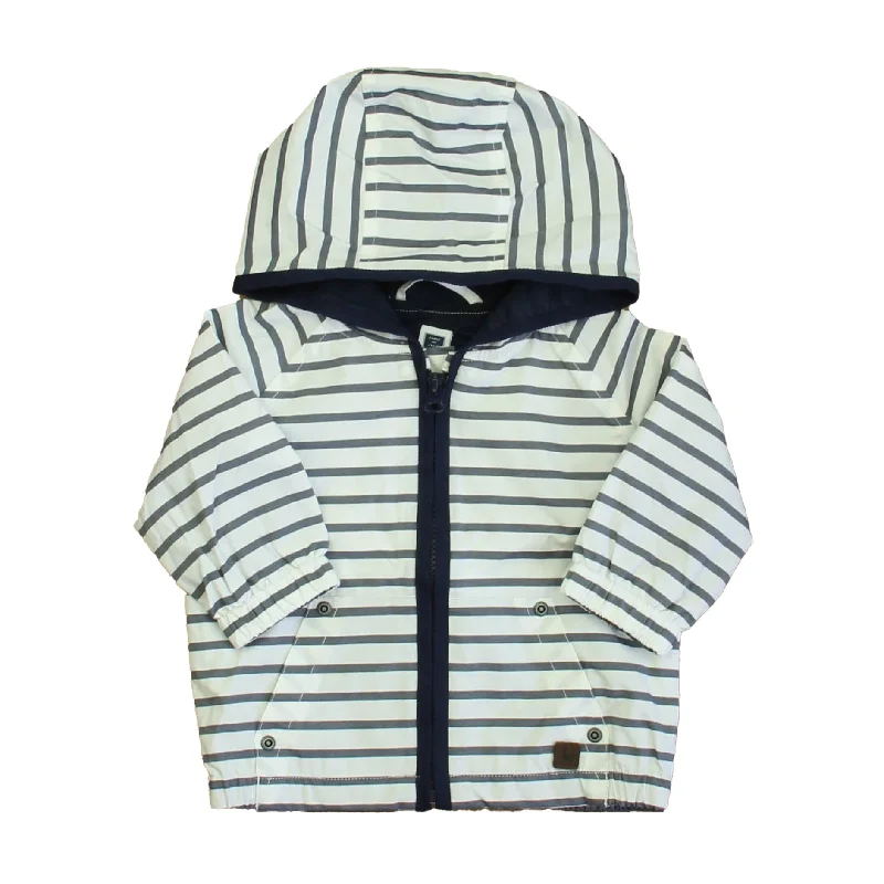 Men's Coats with Quilted LiningJanie and Jack Boys White | Navy Stripe Jacket