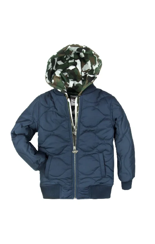 Winter-Ready Men's CoatsKids' Bx Bomber Jacket In Denim Blue