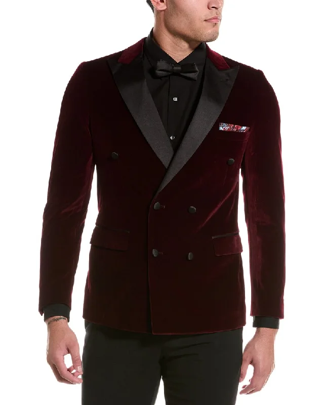 Men's Coats for LayeringPaisley & Gray Soho Slim Fit Velvet Tux Jacket