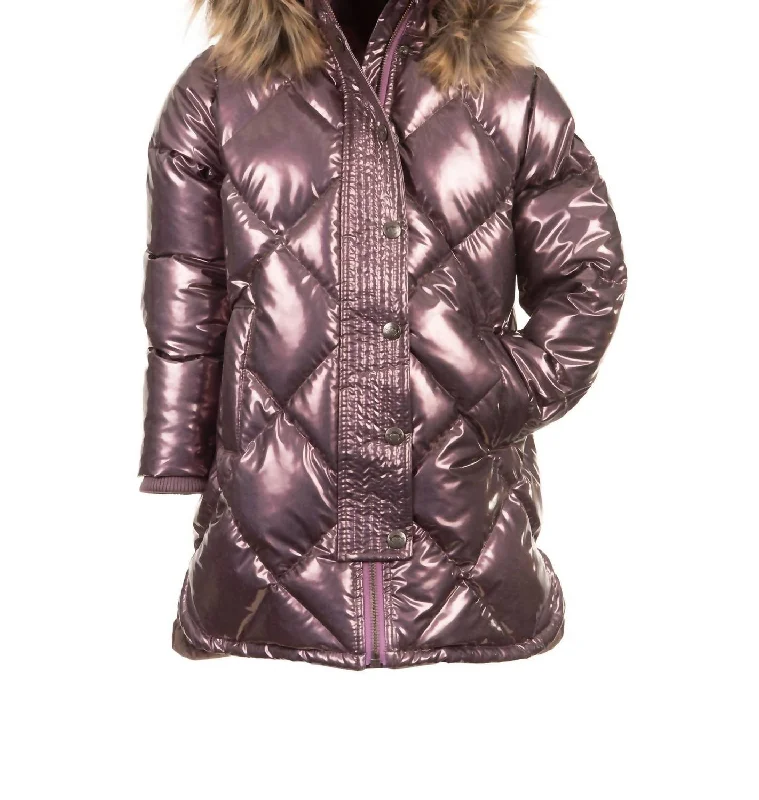 Men's Coats for Every BudgetSloan Puffer Coat In Glitter Plum