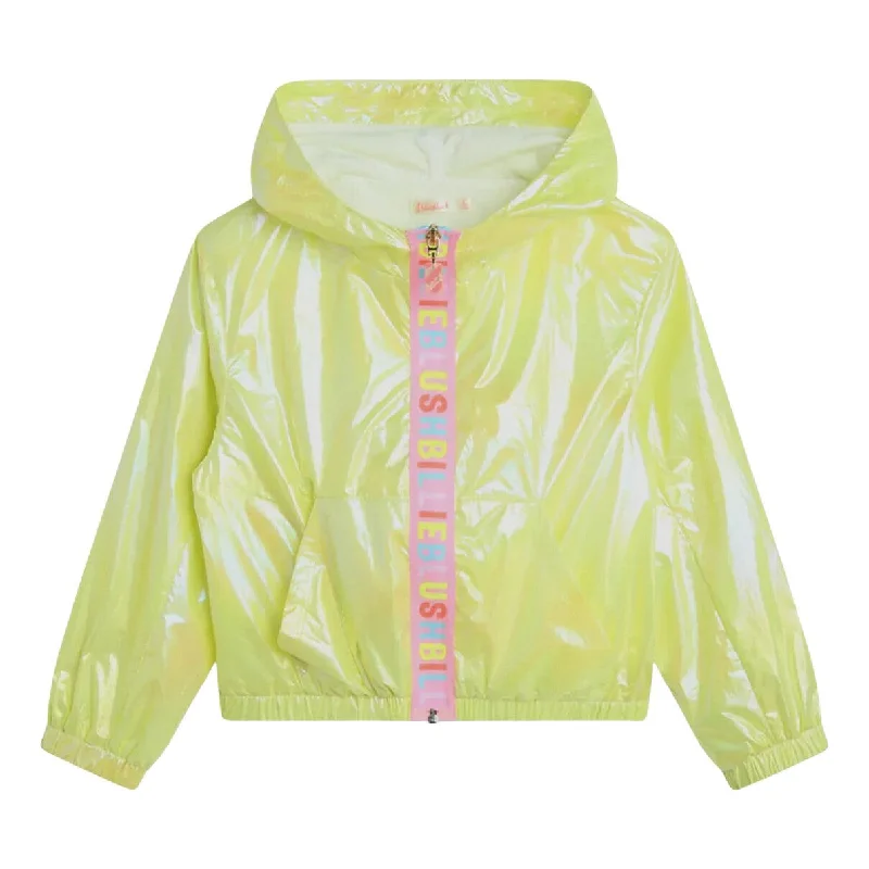 Men's Coats for Tall MenYellow Hooded Windbreaker